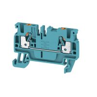 Gnybtas 2.5mm2 mėlynas ant bėgelio PUSH IN kontaktai A2C 2.5 BL - WEIDMULLER