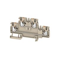 Gnybtas 2.5mm 2 lygių pilkas A2T 2.5 - WEIDMULLER