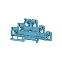 Gnybtas 2.5mm 3 lygių mėlynas A3T 2.5 BL - WEIDMULLER