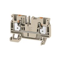 Gnybtas 4mm2 pilkas ant bėgelio PUSH IN kontaktai A2C 4 - WEIDMULLER