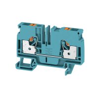 Gnybtas 6mm2 mėlynas ant bėgelio PUSH IN kontaktai A2C 6 BL - WEIDMULLER