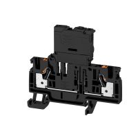 Gnybtas-saugiklis 5x20 4mm2 juodas ant bėgelio AFS 4 2C BK - WEIDMULLER