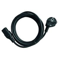 Kabelis maitinimo 2m H05VV-F 3x0.75 SCHUKO - C13 juodas PKGZL 3075-2S - PROTEC