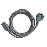 Kabelis maitinimo 2m H05VV-F 3x0.75 SCHUKO - C13 pilkas PKGZL 3075-2G - PROTEC