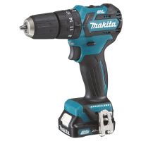 Gręžtuvas akumuliatorinis su kalimo funkcija 12V 2x2.0Ah 30/14Nm 1.1kg CXT - MAKITA