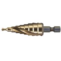 Grąžtas pakopinis spiralinis 4-12mm TIN - MAKITA