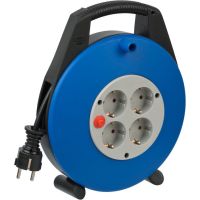 Ilgiklis-ritė 10m 4 lizdų H05VV-F 3x1.5 PVC izoliuotas IP20 su termine apsauga plastikinis korpusas VARIO LINE - BRENNENSTUHL