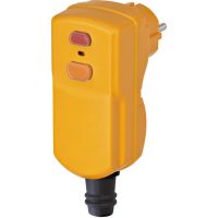 Adapteris su rele srovės nuotėkio RCCB 2P 16A 30mA 230V į SCHUKO lizdą/kabeliui IP55 - BRENNENSTUHL