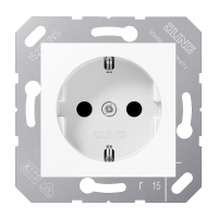 Lizdas p/t SCHUKO baltas 16A 250V CD - JUNG