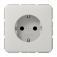 Lizdas p/t SCHUKO su apsauga nuo vaikų šviesiai pilkas 16A 250V CD - JUNG