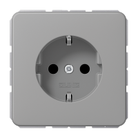 Lizdas p/t SCHUKO su apsauga nuo vaikų pilkas 16A 250V CD - JUNG