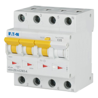 Relė srovės nuotėkio RCBO 4P 25A C 30mA su automatu A-tipas mRB4-25/3N/C/003-A - EATON