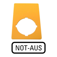 Lentelė užrašams Not-aus M22-XZK-D99 - EATON