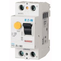 Relė srovės nuotėkio RCCB 2P 25A 100mA AC-tipas PF6-25/2/01 - EATON