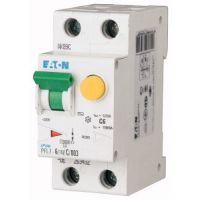 Relė srovės nuotėkio RCBO 2P 6A C 30mA su automatu AC-tipas PFL7-6/1N/C/003 - EATON