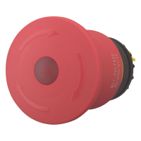 Galvutė mygtukui STOP su fiksacija 45mm su apšvietimu M22-PVLT45P - EATON