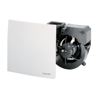 Ventiliatorius su laiko rele 2-24min 101m3/val. 45dB(A) 29W 230V IPX5 ER 100 VZC - MAICO