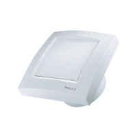 Ventiliatorius 120mm su žaliuzėmis ir jungikliu su virvute 180 m3/val 36dB(A) 19W IP23 ECA 120 KP- MAICO