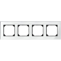 Rėmelis keturgubas stiklas briliantinė balta M-ELEGANCE - SCHNEIDER ELECTRIC