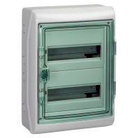 Skydelis v/t 24 (2x12) modulių IP65 su PE gnybtu skaidrios durys Mureva - SCHNEIDER ELECTRIC