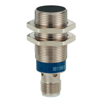 Jutiklis induktyvinis M18 L50mm Sn8mm 12-24V DC 3-laidis 1no PNP M12 4-kontaktų jungtis XS118B3PAM12 - TELEMECANIQUE