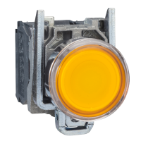 Mygtukas su LED geltonas 1no+1nc 24V AC/DC - SCHNEIDER ELECTRIC