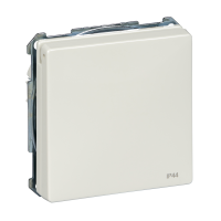 Lizdas p/t SCHUKO su įžeminimu su dangteliu IP44 baltas blizgus 16A 250V - SCHNEIDER ELECTRIC