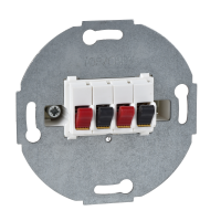 Lizdas garsiakalbio p/t dvigubas be rėmelio baltos spalvos RAL9010 Merten - SCHNEIDER ELECTRIC