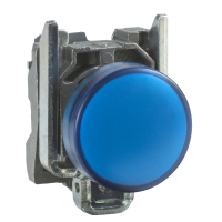 Lemputė mėlyna LED 24V AC/DC 22mm metalinė XB4 Harmony - SCHNEIDER ELECTRIC