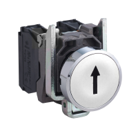 Mygtukas 1no be fiksacijos 22mm baltas "Rodyklė aukštyn" IP66 XB4 Harmony - SCHNEIDER ELECTRIC