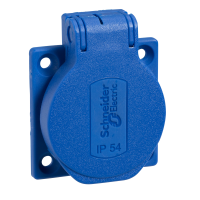 Lizdas į/l IP54 mėlynas 16A 250V 83943 - SCHNEIDER ELECTRIC