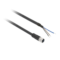 Jungtis tiesi lizdas M8 3-kontaktų su 2m kabeliu IP65 XZCP0566L2 - TELEMECANIQUE