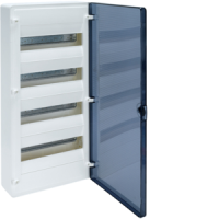Skydelis v/t 48 modulių IP40 skaidrios durys - HAGER