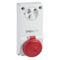 Lizdas CEE į/l 5P 32A 400V IP65 su kirtikliu - SCHNEIDER ELECTRIC