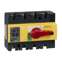 Kirtiklis 4P 160A geltonai raudona rankena INS160 - SCHNEIDER ELECTRIC