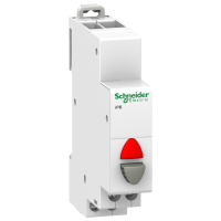 Mygtukas modulinis 1nc pilkas+raudona lemputė iPB Acti9 - SCHNEIDER ELECTRIC