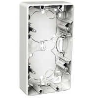 Dėžutė v/t balta dviguba IP21 Exxact - SCHNEIDER ELECTRIC