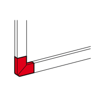 Kampas plokščias 50x105 DLP baltas RAL9010 10785 - LEGRAND