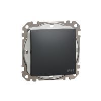 Jungiklis p/t viengubas IP44 be rėmelio antracito spalvos 10A 250V SEDNA DESIGN - SCHNEIDER ELECTRIC