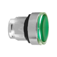 Galvutė mygtukui žalia skaidri su fiksacija 22mm su LED pašvietimu IP66 ZB4 Harmony - SCHNEIDER ELECTRIC