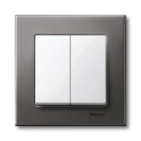 Klavišas dvigubam jungikliui baltos spalvos System M Merten - SCHNEIDER ELECTRIC