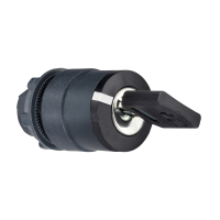 Galvutė perjungikliui su raktu 2 padėčių juoda su fiksacija 22mm IP66 Ronis 455 ZB5 Harmony - SCHNEIDER ELECTRIC