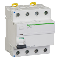 Relė srovės nuotėkio RCCB 4P 40A 100mA A-tipas iID Acti9 - SCHNEIDER ELECTRIC