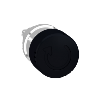 Galvutė mygtukui juoda su fiksacija 22/30mm grybo formos IP66 ZB4 Harmony - SCHNEIDER ELECTRIC