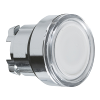 Galvutė mygtukui balta skaidri be fiksacijos 22mm su BA9s pašvietimu IP66 ZB4 Harmony - SCHNEIDER ELECTRIC