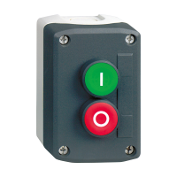 Postas valdymo 2 mygtukų "I-O" 2x(1no+1nc) IP66 pilkos spalvos XALD Harmony - SCHNEIDER ELECTRIC