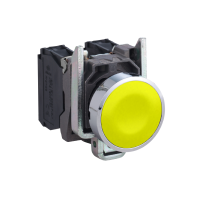 Mygtukas 1no be fiksacijos 22mm geltonas IP66 XB4 Harmony - SCHNEIDER ELECTRIC