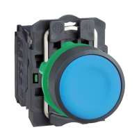 Mygtukas 1no be fiksacijos 22mm mėlynas IP66 XB5 Harmony - SCHNEIDER ELECTRIC