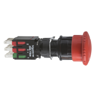 Mygtukas STOP 1no+2nc su fiksacija 16/30mm grybo formos raudonas IP65 XB6 Harmony - SCHNEIDER ELECTRIC