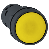 Mygtukas 1no be fiksacijos 22mm geltonas IP65 XB7 Harmony - SCHNEIDER ELECTRIC